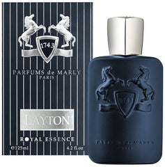 Parfums de Marly Layton perfume bottle and packaging on a white background