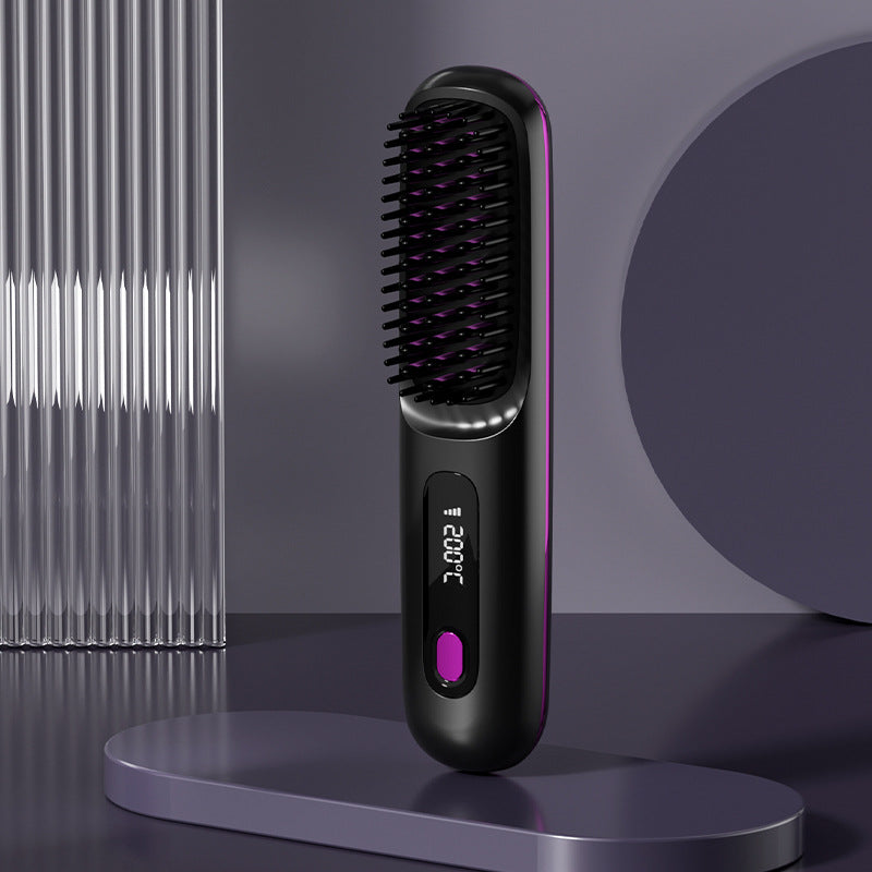 USB Rechargeable Hair Straightening Comb