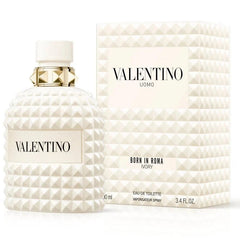 NEW VALENTINO UOMO BORN IN ROMA IVORY EDT SPRAY FOR MEN 3.4 Oz / 100 ml.