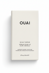 OUAI scalp serum packaging on a white background